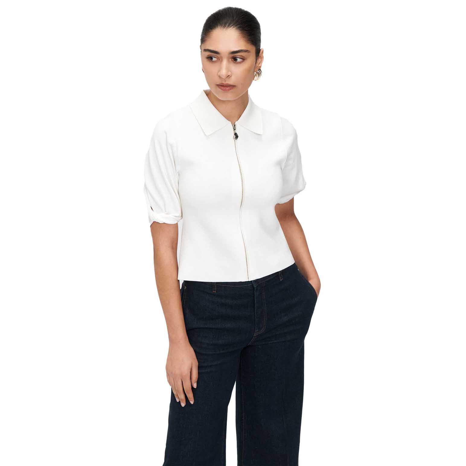 Veronika Maine Twist Sleeve Milano Jacket